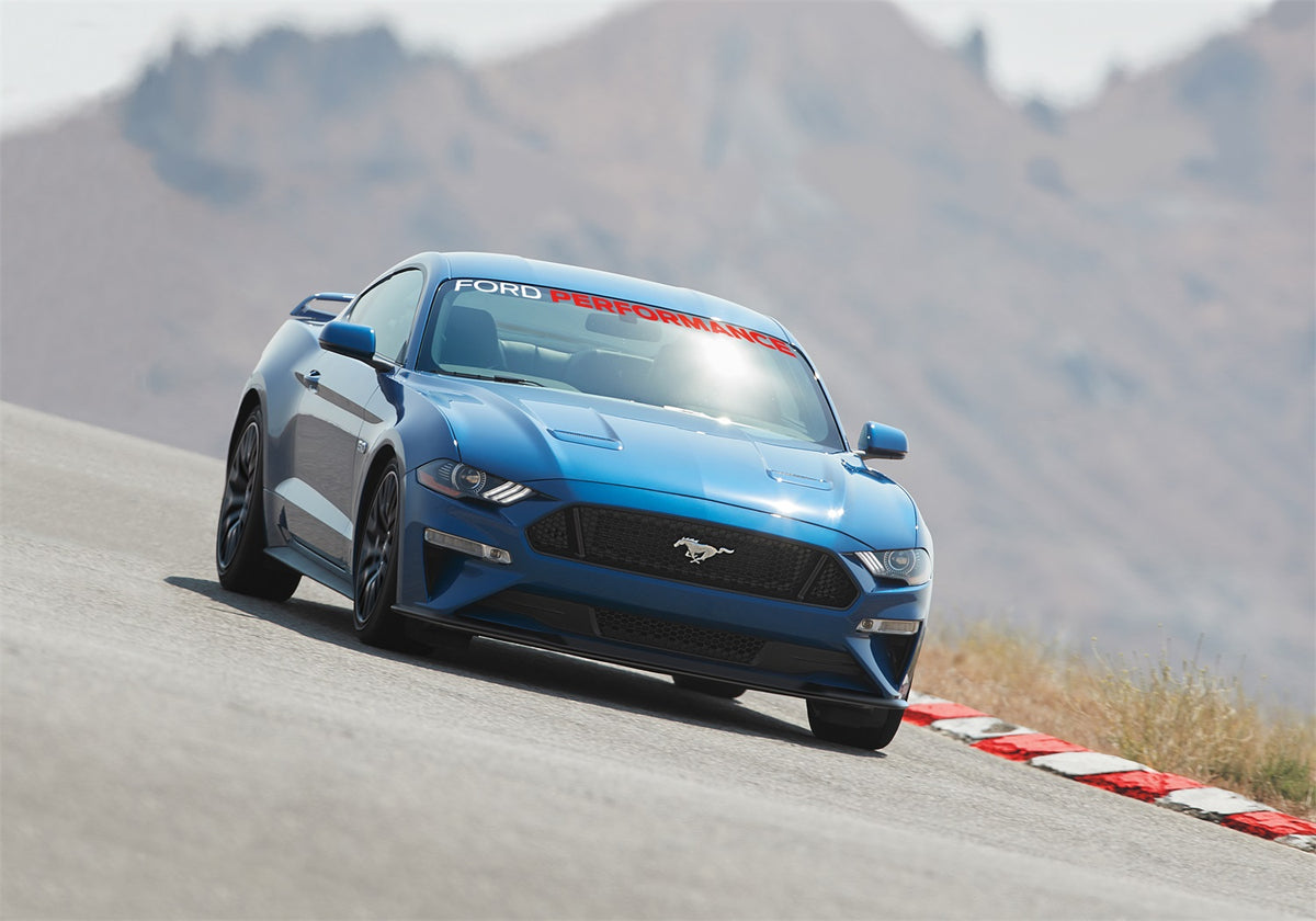 Ford Performance 2005-2023 Mustang Ford Performance Windshield Banner-White And Red — detail (FRPM-1820-MR)