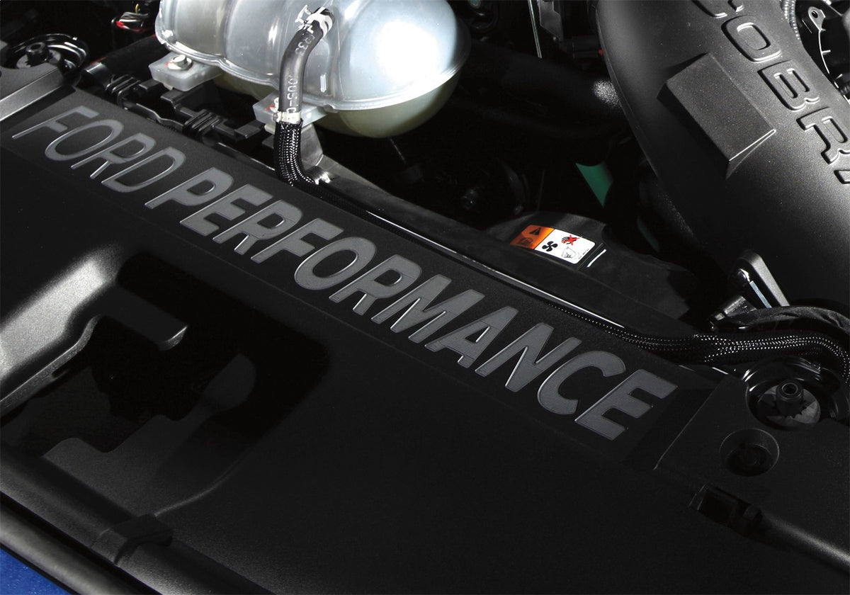 Ford Performance 2015-2017 Mustang Ford Performance Radiator Cover — alternate view (FRPM-8291-FP)