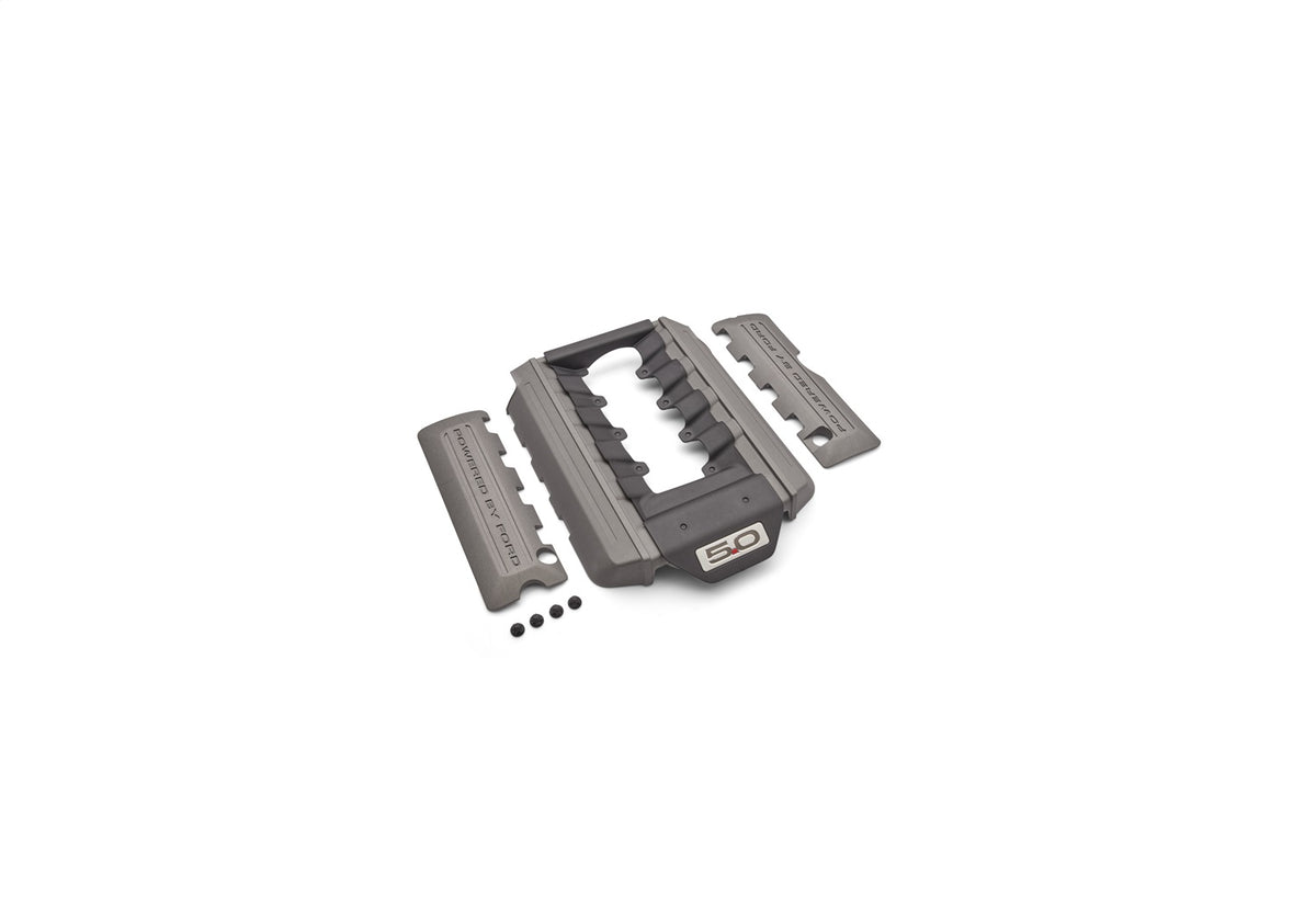 Ford Performance 2015-2017 Mustang GT Coyote Engine Cover Kit — in use (FRPM-9680-M50A)