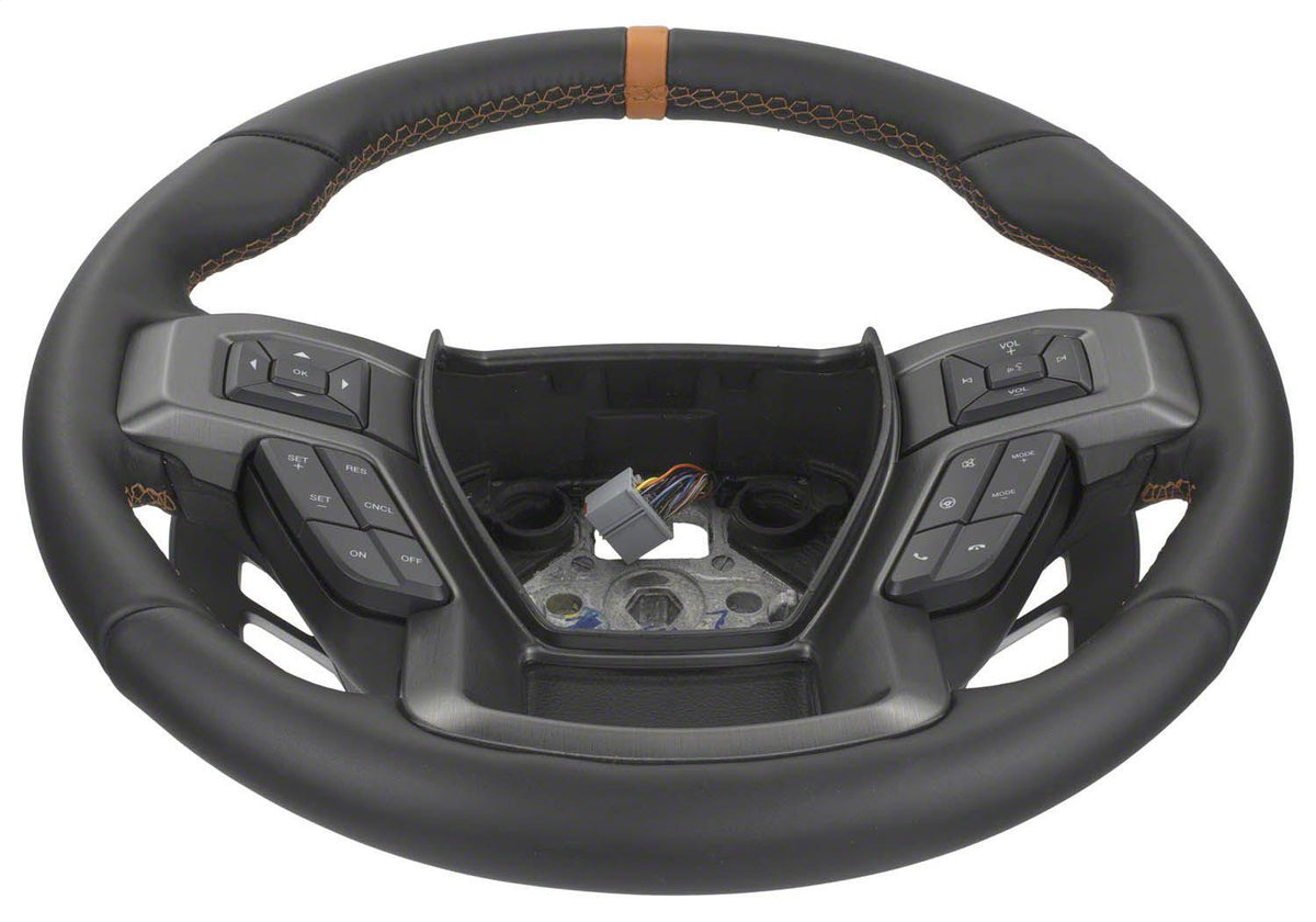 Ford Performance 2015-2018 F-150 Raptor Performance Steering Wheel Kit-Orange Sightline — alternate view (FRPM-3600-F15ROR)