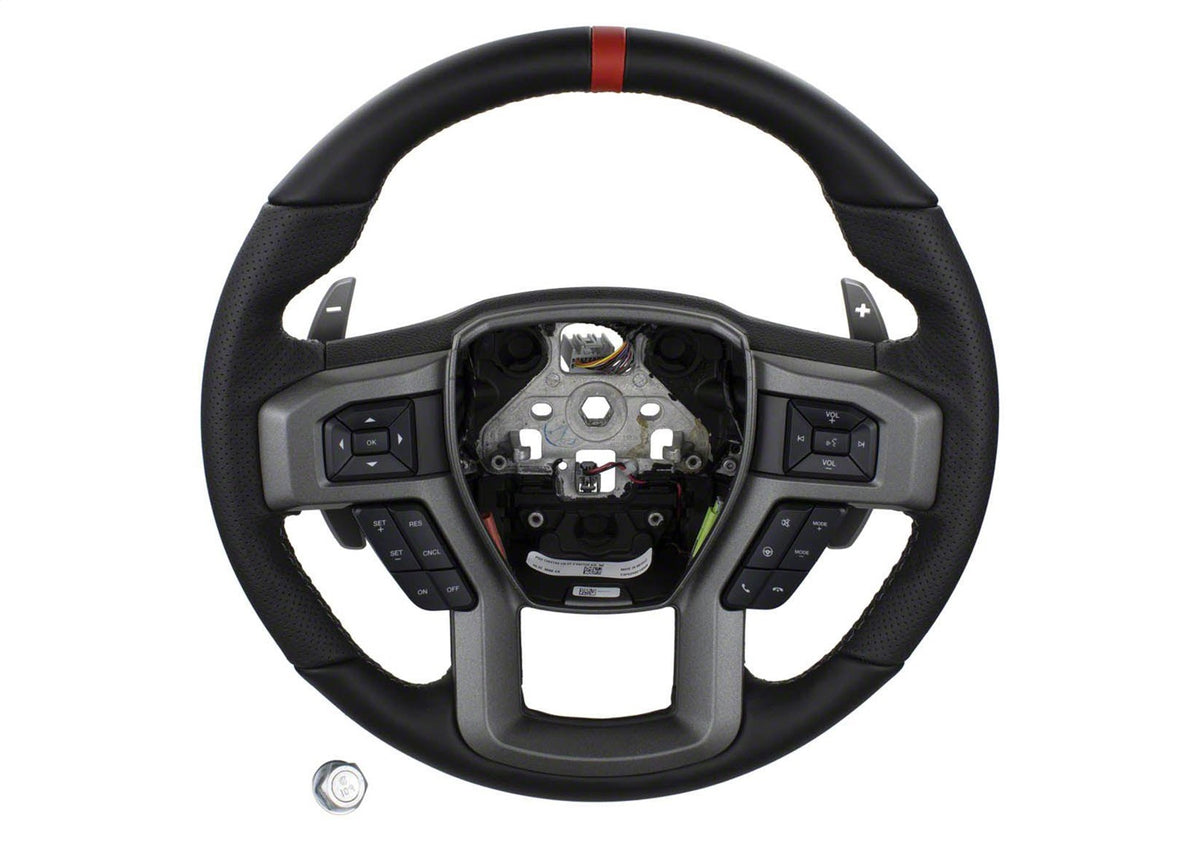 Ford Performance 2015-2018 F-150 Raptor Performance Steering Wheel Kit-Red Sightline (FRPM-3600-F15RRD)