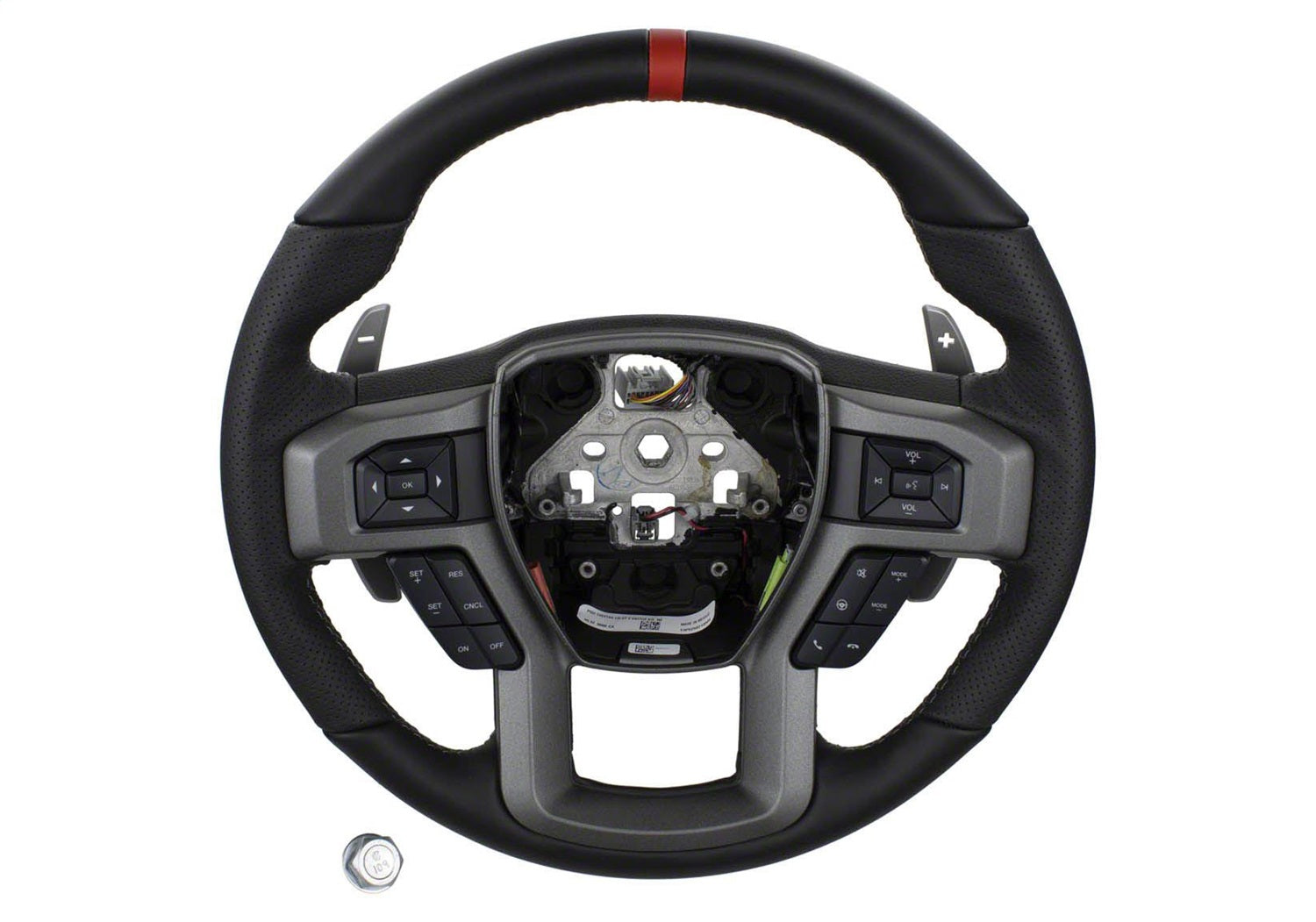 Ford Performance 2015-2018 F-150 Raptor Performance Steering Wheel Kit-Red Sightline (FRPM-3600-F15RRD)