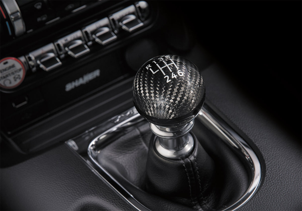 Ford Performance 2015-2025 Mustang Carbon Fiber Shift Knob — alternate view (FRPM-7213-MCF)