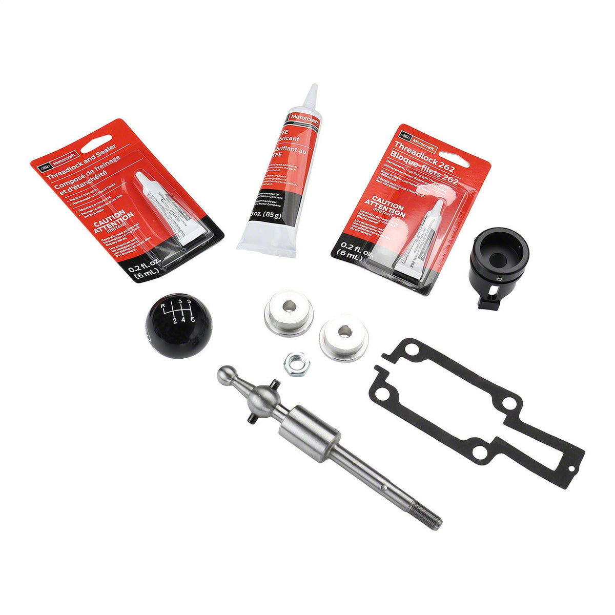 Ford Performance 2015-2025 Mustang Short Throw Shifter Kit — alternate view (FRPM-7210-M8C)