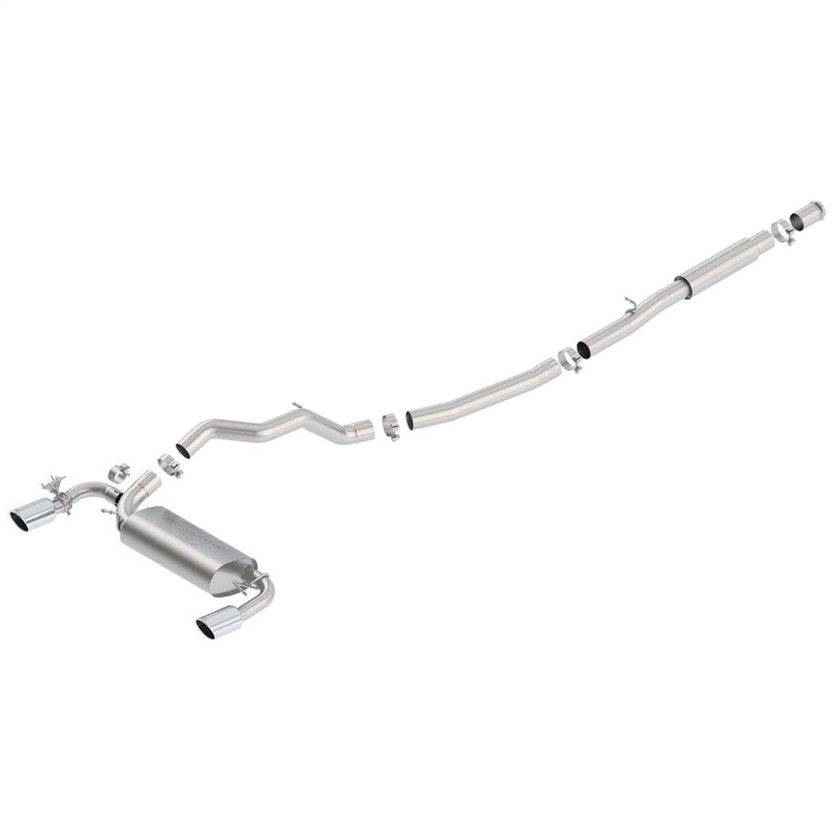 Ford Performance 2016-2018 Focus RS Active Cat Back Sport Exhaust System (FRPM-5200-FRS)