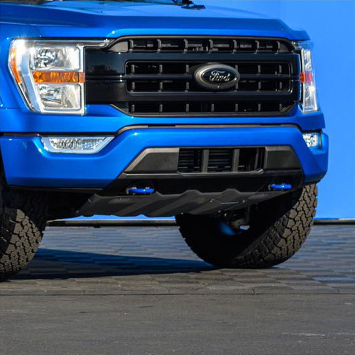 Ford Performance 2021-2023 F-150 Front Skid Plate Kit — alternate view (FRPM-5018-FSP)
