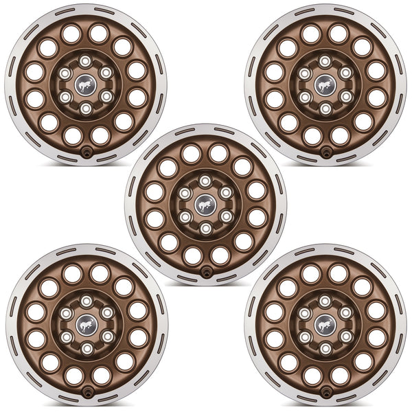 Ford Performance 2021-2024 Bronco 17" X 8.0" Wheel Kit-Sinister Bronze (FRPM-1007K-P1780BRN)