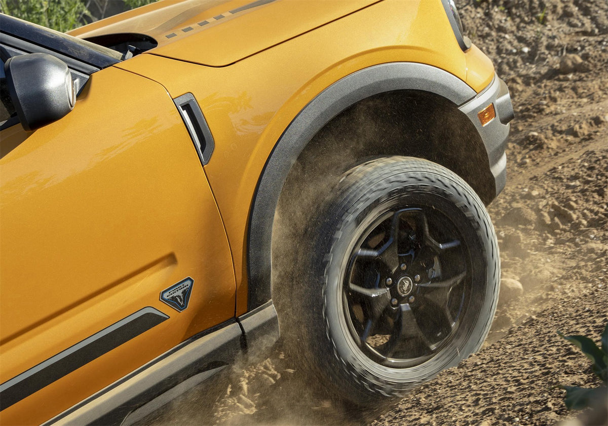 Ford Performance 2021-2024 Bronco Sport 17" X 7" Wheel Kit-Gloss Black — in use (FRPM-1007K-BS17GB)