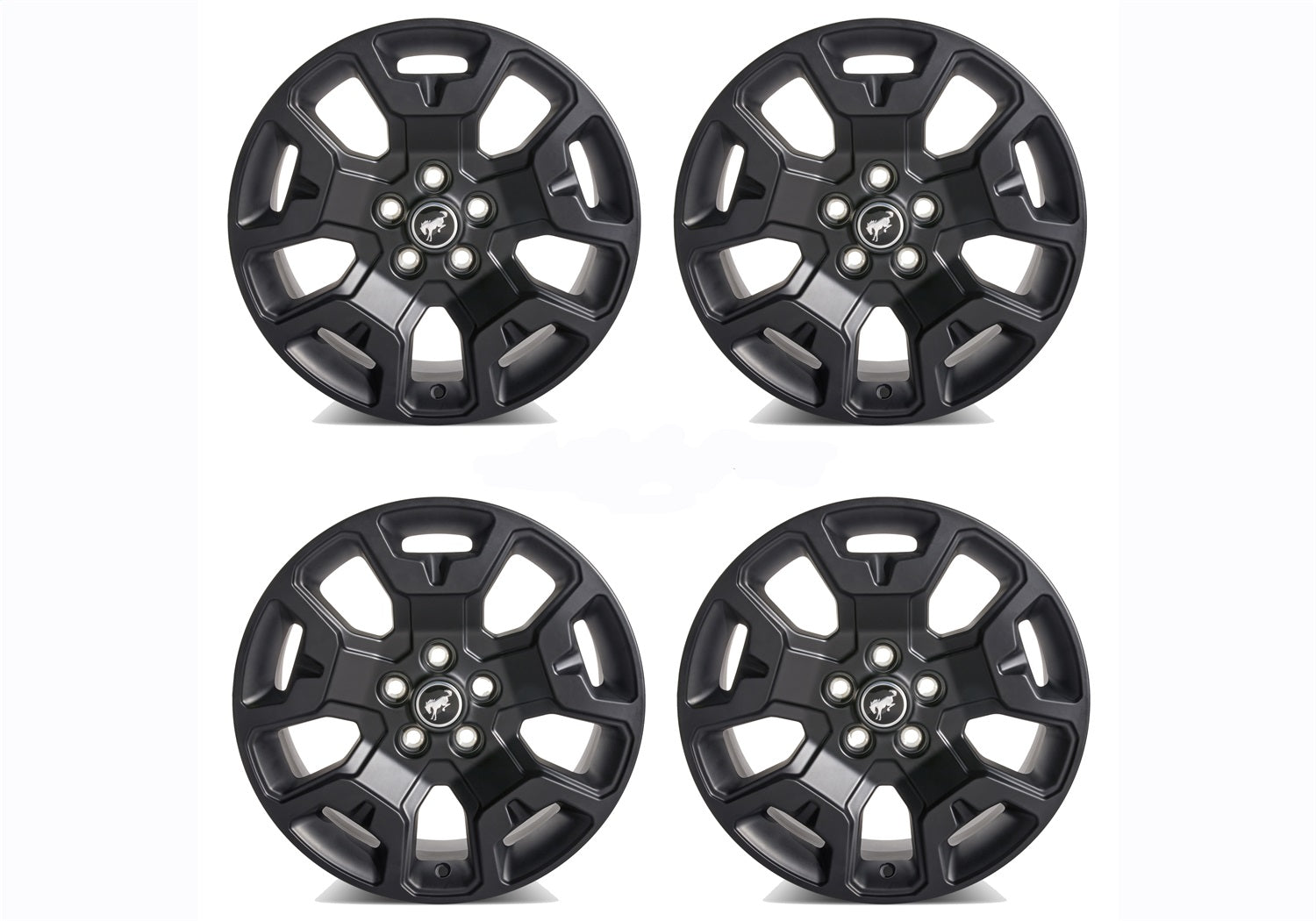 Ford Performance 2021-2024 Bronco Sport 17" X 7" Wheel Kit-Low Gloss Black (FRPM-1007K-S17BSB)