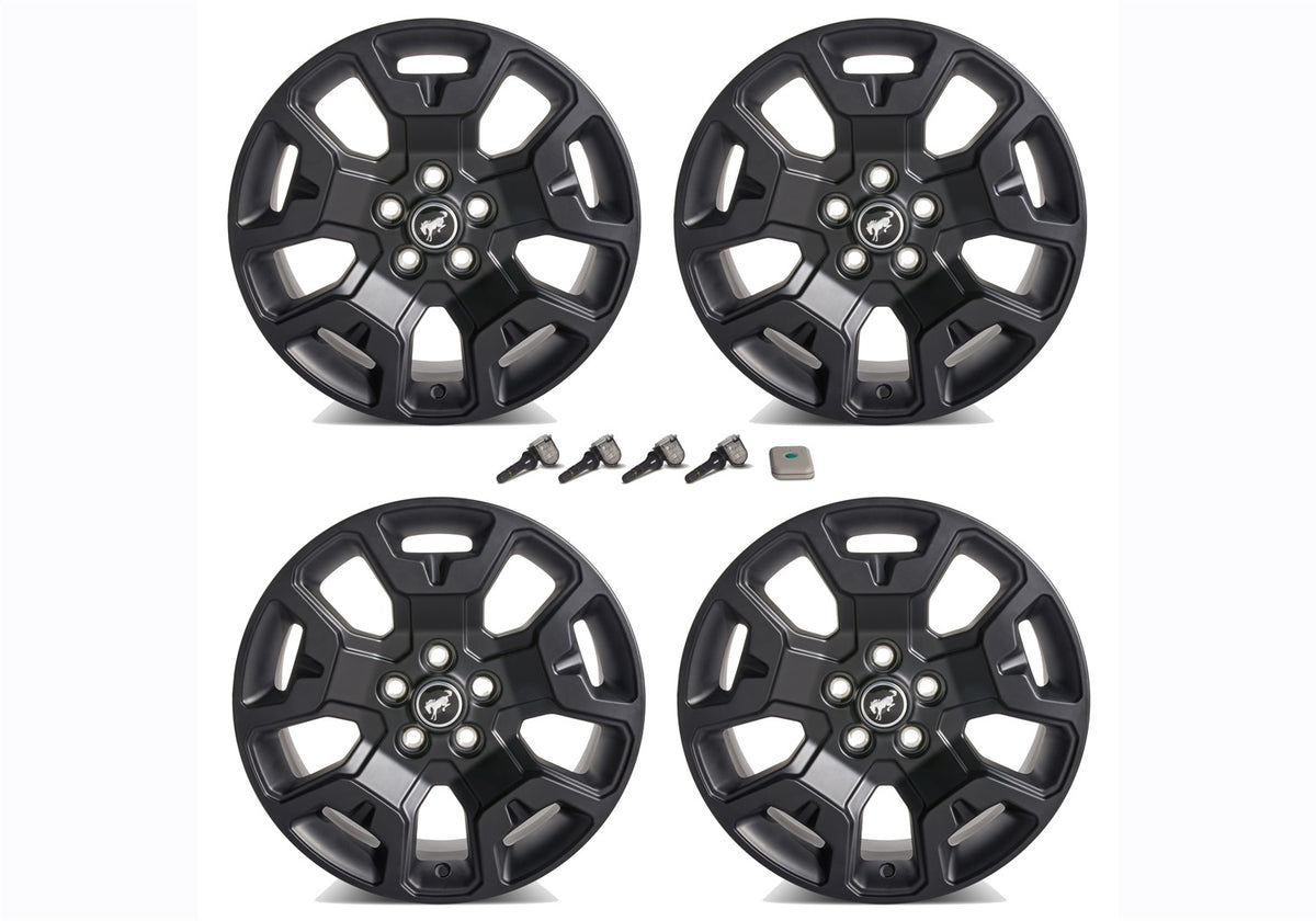 Ford Performance 2021-2024 Bronco Sport 17" X 7" Wheel Kit-Low Gloss Black — additional view (FRPM-1007K-S17BSB)