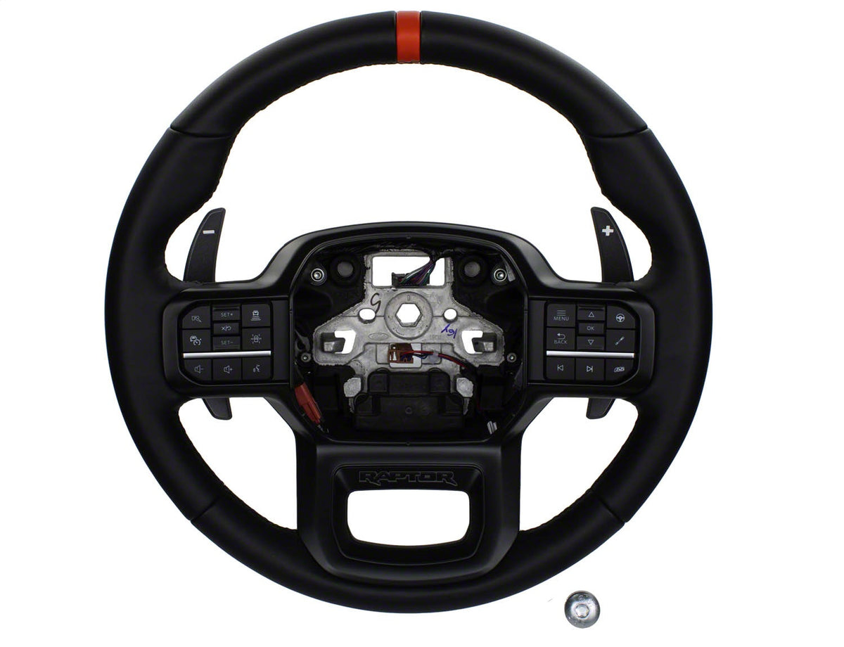 Ford Performance 2021-2024 F-150 Raptor Steering Wheel Kit-Black (FRPM-3600-F15B)