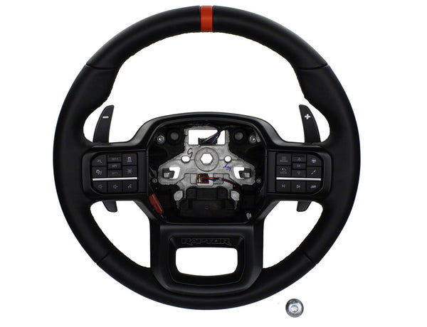 Ford Performance 2021-2024 F-150 Raptor Steering Wheel Kit-Black (FRPM-3600-F15B)