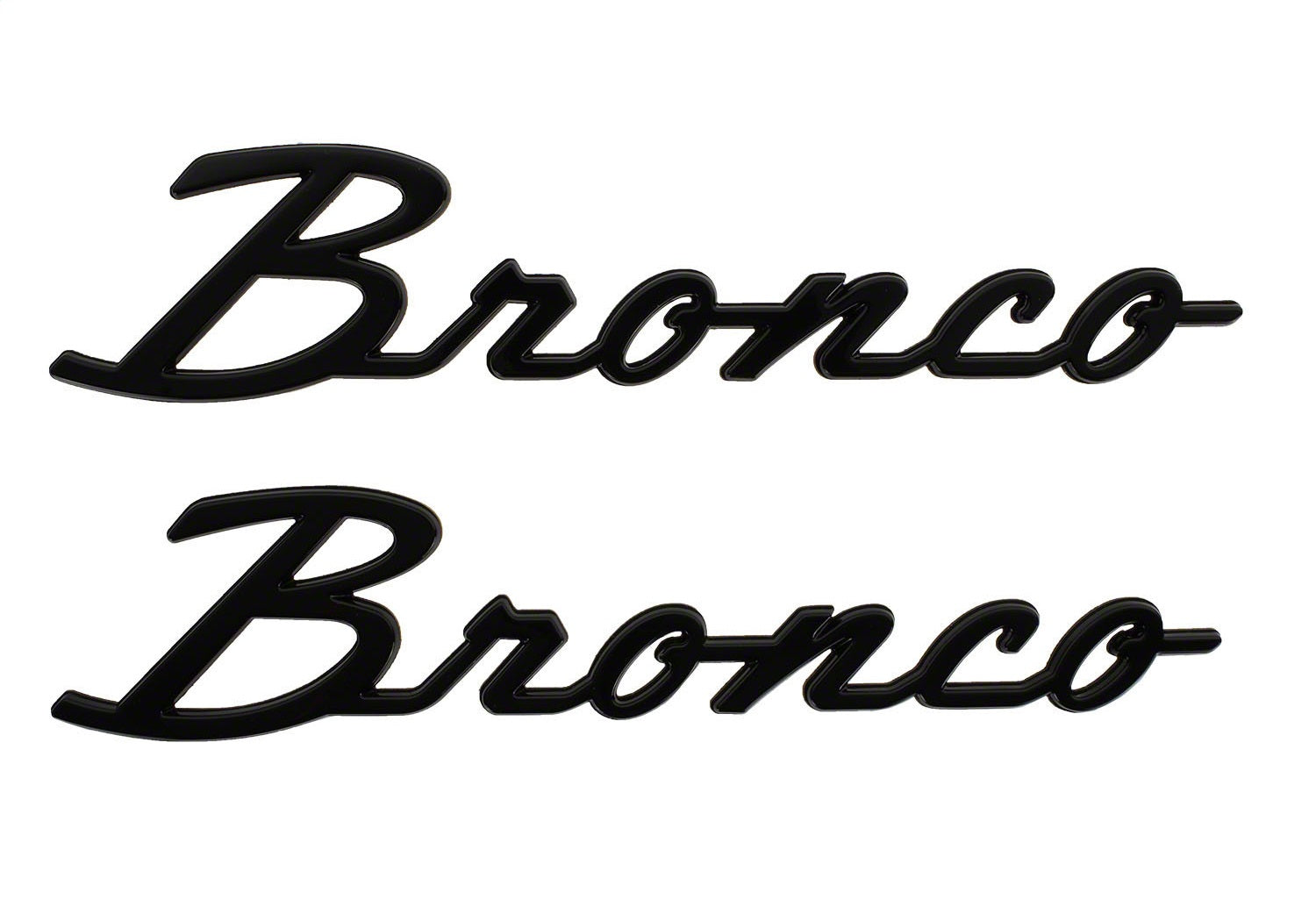 Ford Performance 2021-2025 Bronco Classic Script Fender Badge Kit-Gloss Black (FRPM-1447-BSGS)