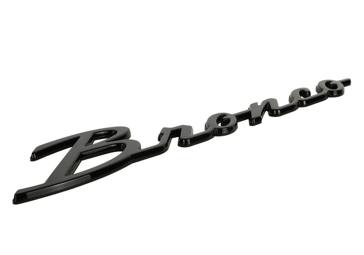Ford Performance 2021-2025 Bronco Classic Script Fender Badge Kit-Gloss Black — additional view (FRPM-1447-BSGS)