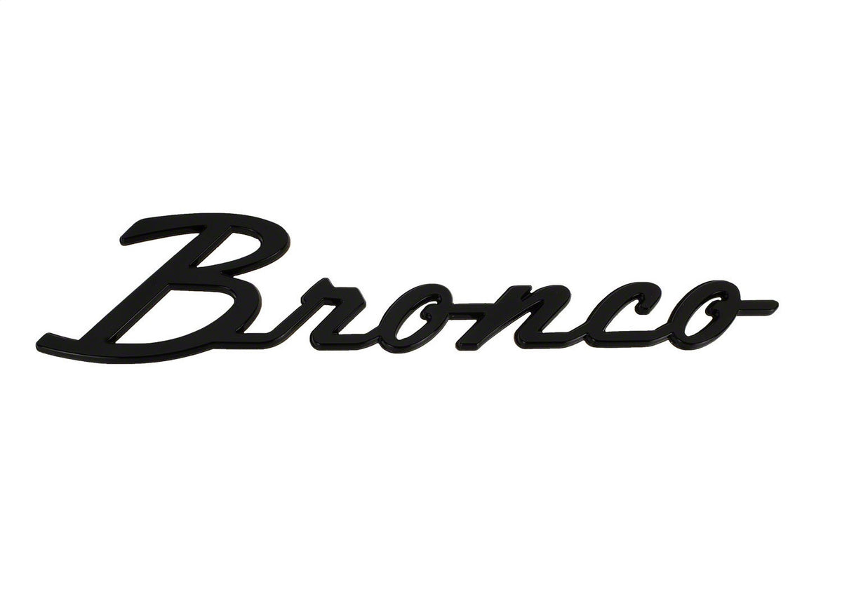 Ford Performance 2021-2025 Bronco Classic Script Fender Badge Kit-Gloss Black — alternate view (FRPM-1447-BSGS)