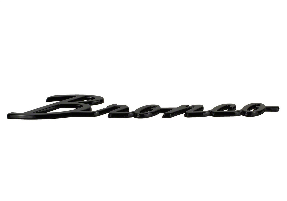 Ford Performance 2021-2025 Bronco Classic Script Fender Badge Kit-Gloss Black — in use (FRPM-1447-BSGS)
