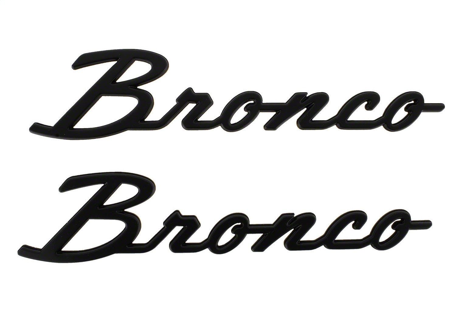 Ford Performance 2021-2025 Bronco Classic Script Fender Badge Kit-Matte Black (FRPM-1447-BSMB)