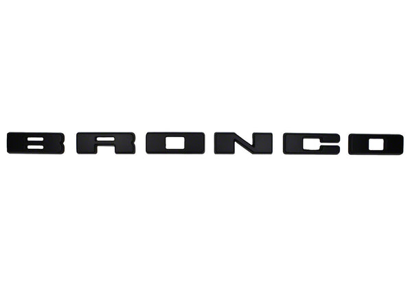 Ford Performance 2021-2025 Bronco Grille Lettering Overlay Kit-Black (FRPM-1447-BLMB)
