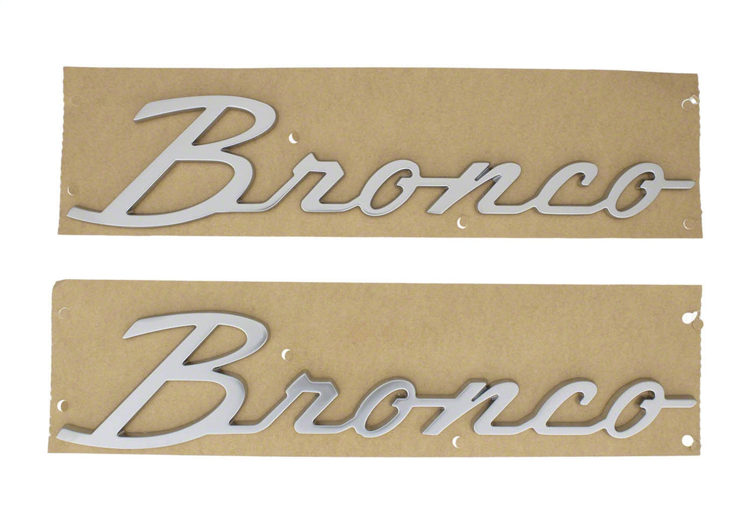 Ford Performance 2021-2025 "Bronco" Script Emblem Kit-Silver (FRPM-1447-BSS)