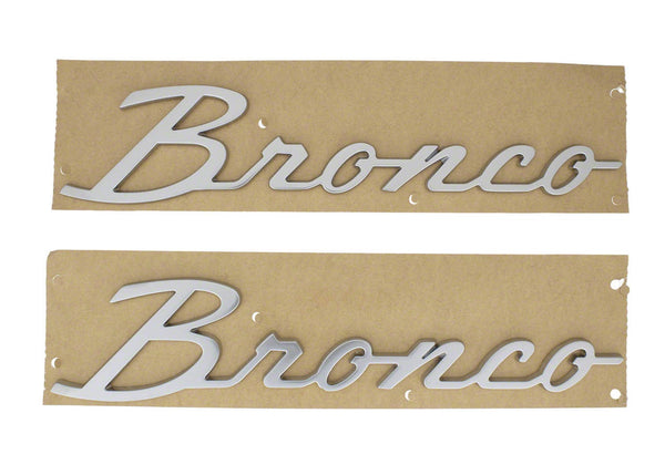Ford Performance 2021-2025 "Bronco" Script Emblem Kit-Silver (FRPM-1447-BSS)