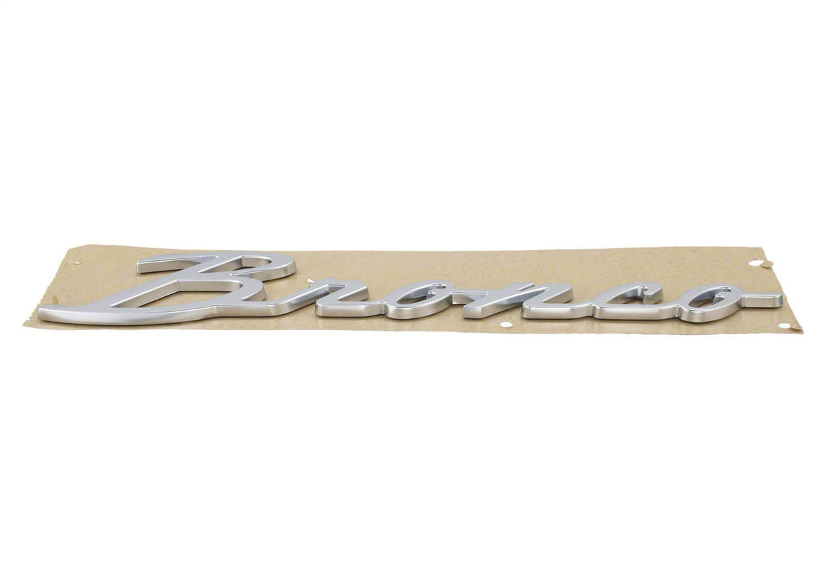 Ford Performance 2021-2025 "Bronco" Script Emblem Kit-Silver — additional view (FRPM-1447-BSS)