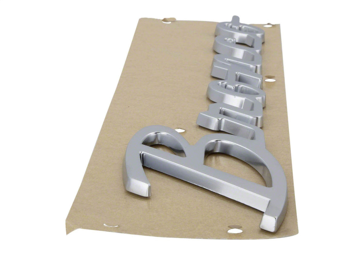 Ford Performance 2021-2025 "Bronco" Script Emblem Kit-Silver — in use (FRPM-1447-BSS)