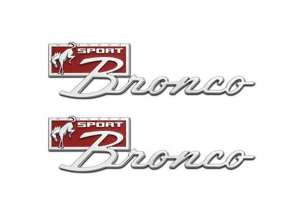 Ford Performance 2021-2025 Bronco Sport Script Fender Badge Kit (FRPM-1447-BSPRT)