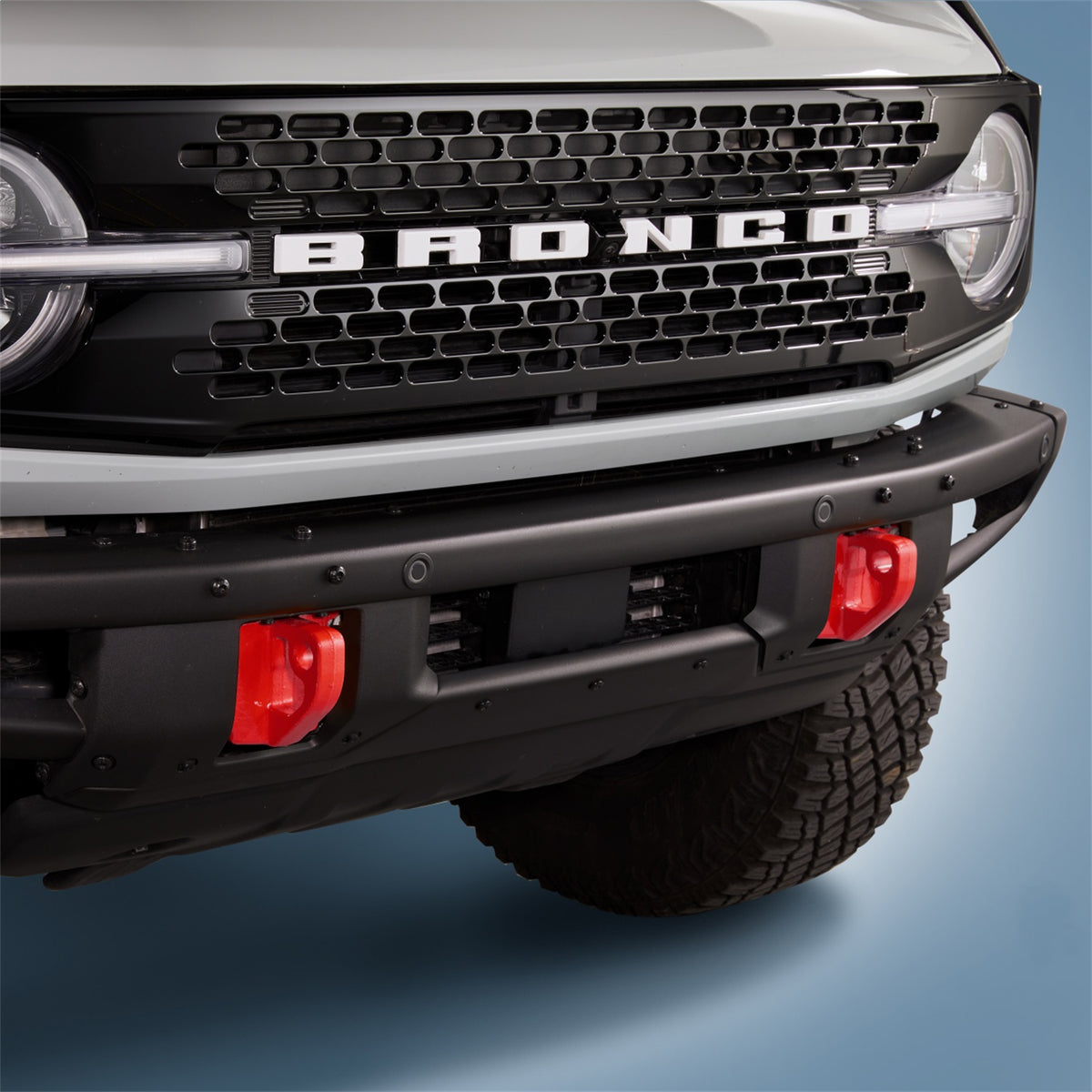 Ford Performance 2021-2025 Bronco Tow Hooks-Pair-Red — alternate view (FRPM-18954-BR)