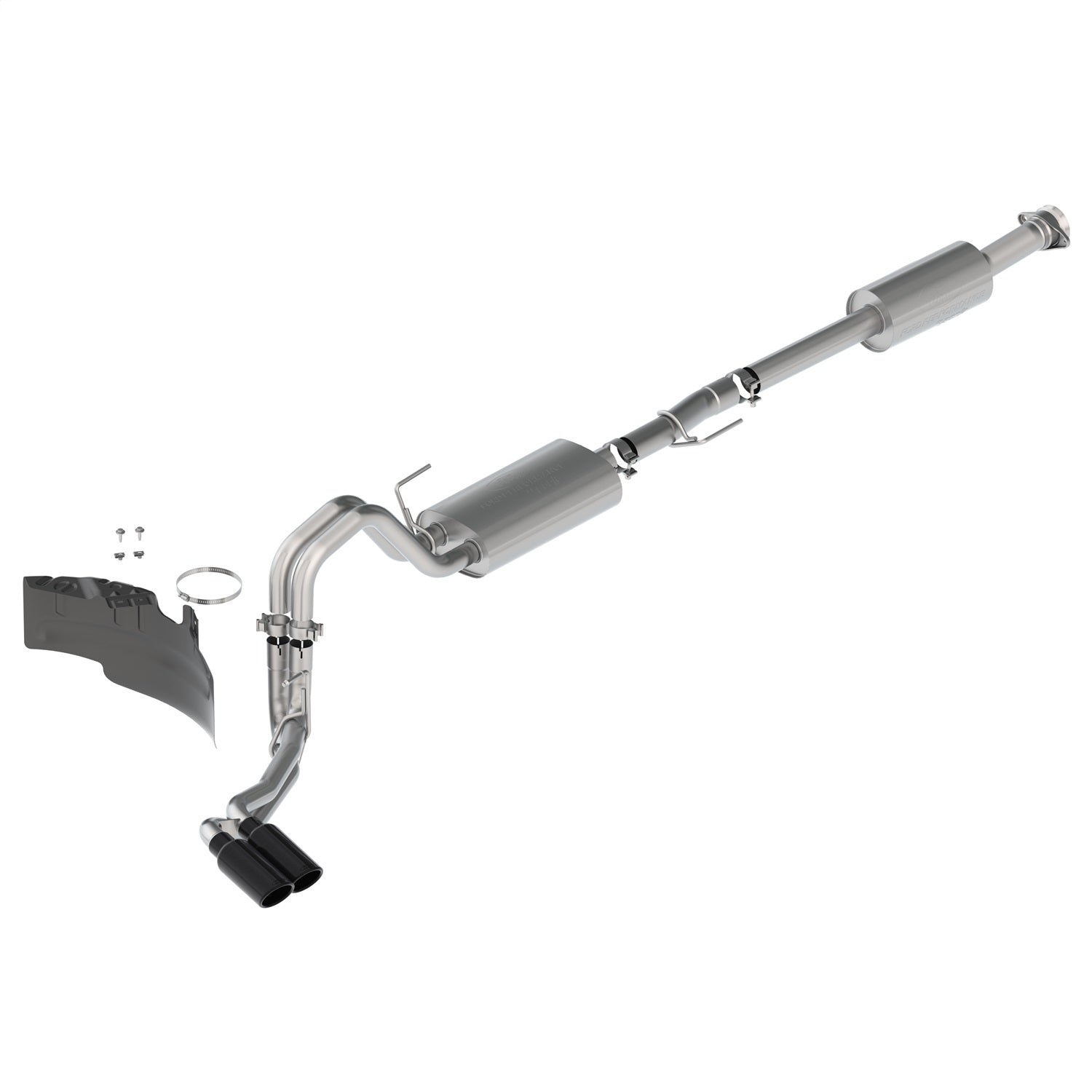 Ford Performance 2021-2025 F-150 2.7L, 3.5L & 5.0L Touring Exhaust-Black-Side Exit (FRPM-5200-FTBS)