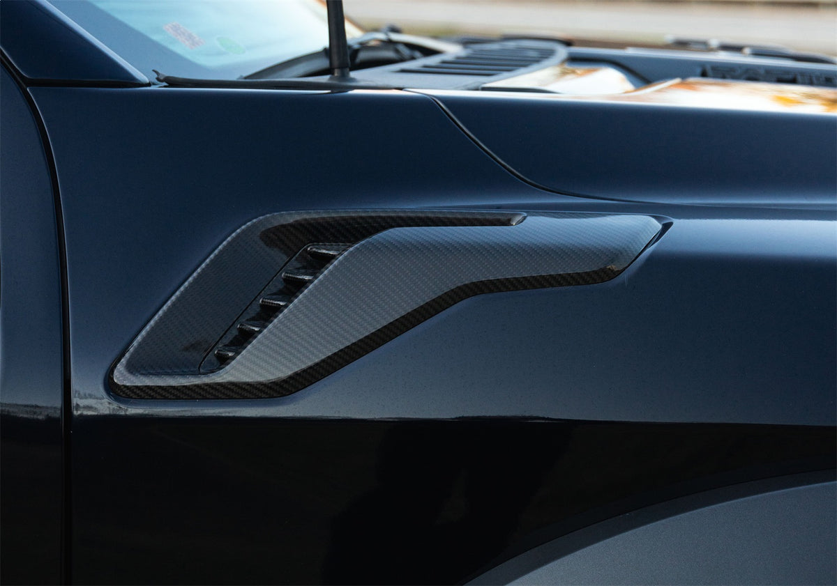 Ford Performance 2021-2025 F-150 Raptor Carbon Fiber Fender Vent Set-Gloss — additional view (FRPM-16026-FG)