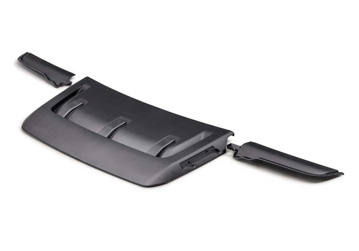 Ford Performance 2021-2025 F-150 Raptor Carbon Fiber Hood Vent & Trim-Matte (FRPM-16628-FM)
