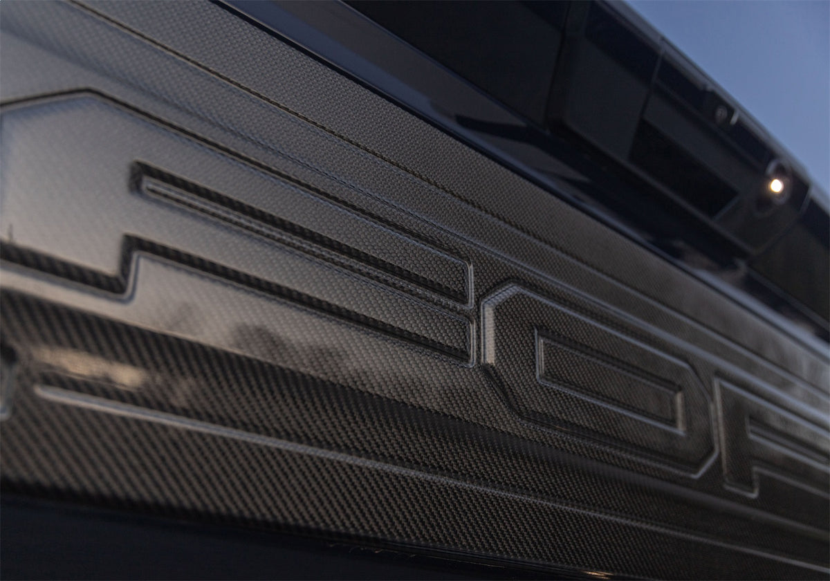 Ford Performance 2021-2025 F-150 Raptor Carbon Fiber Tailgate Panel-Gloss — alternate view (FRPM-16600-FG)
