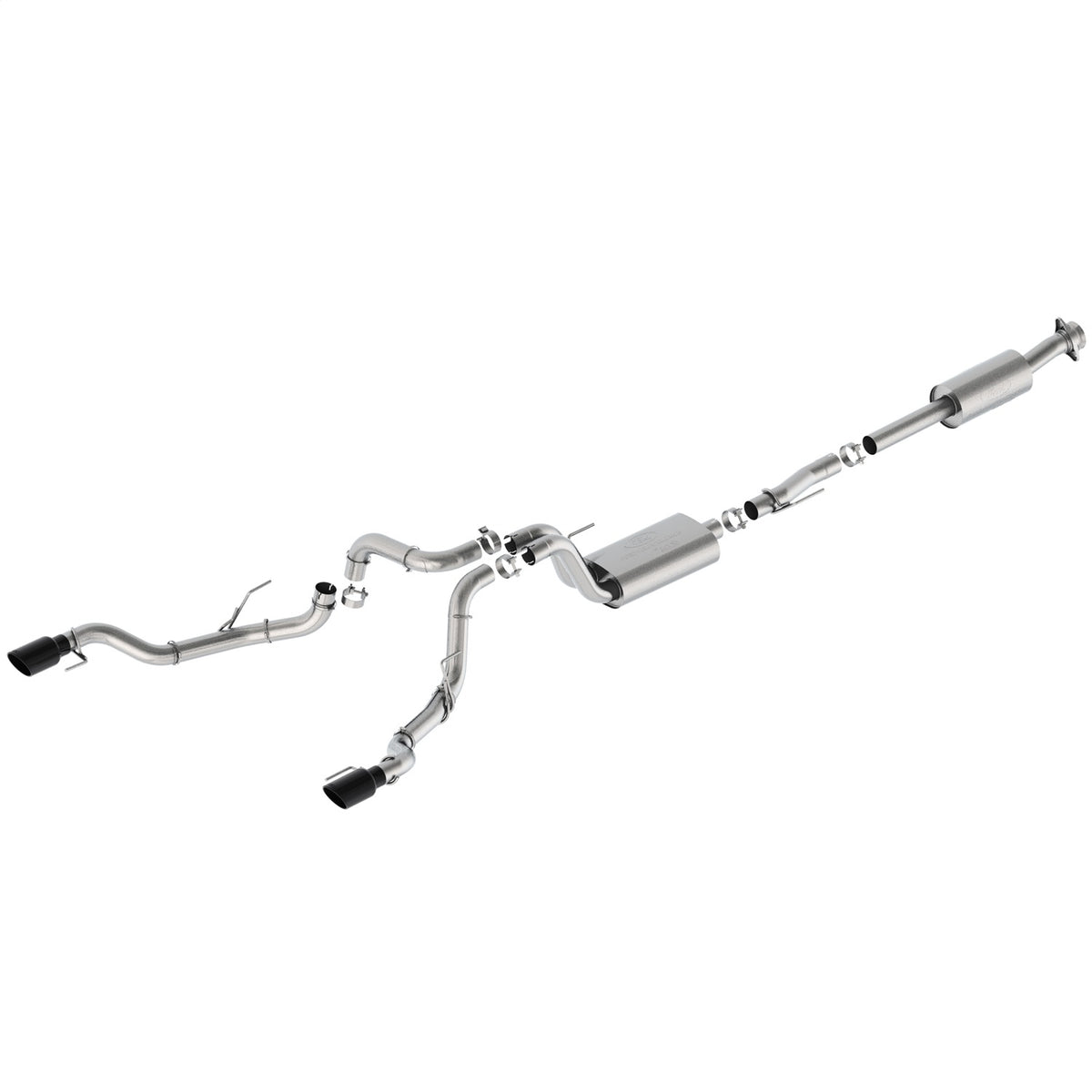 Ford Performance 2021-2025 F-150 Sport Exhaust-Black-Bumper Exit (FRPM-5200-FSBRB)