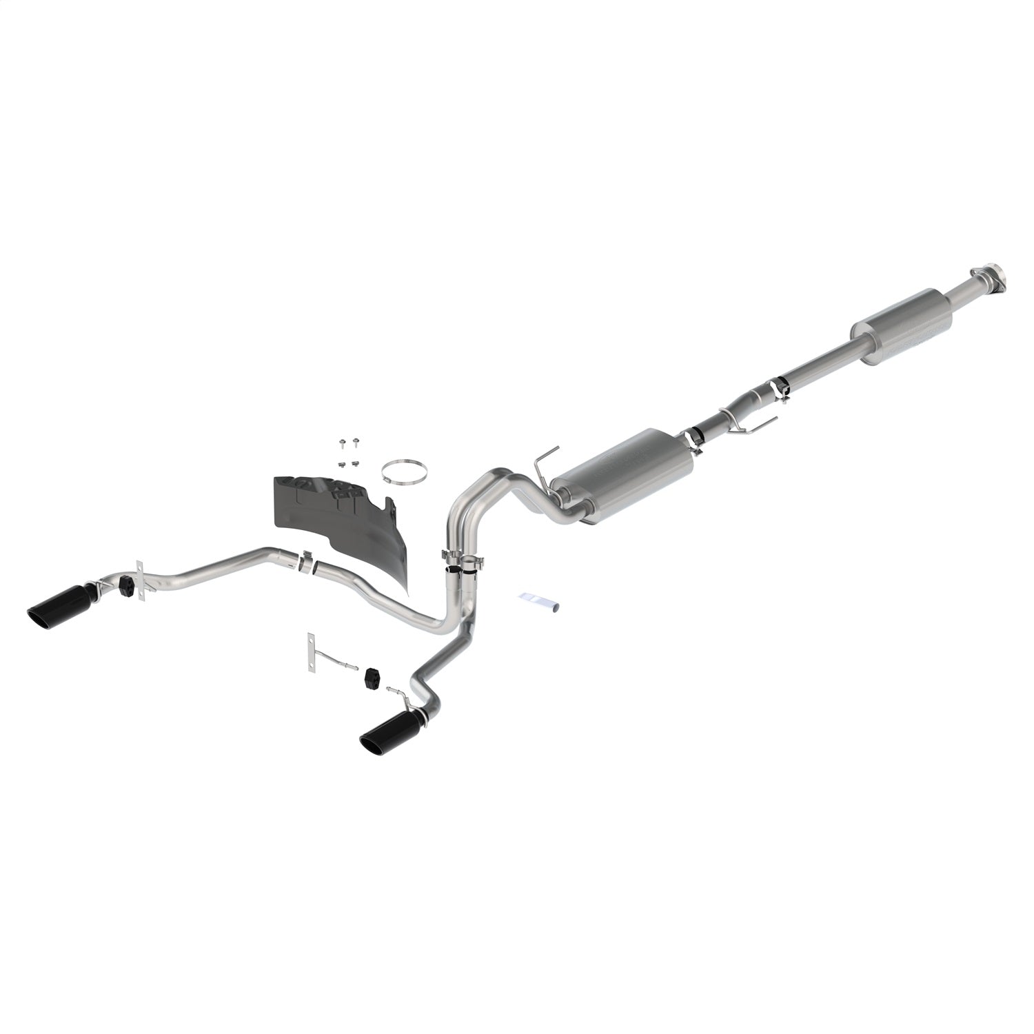 Ford Performance 2021-2025 F-150 Touring Exhaust-Black-Rear Exit (FRPM-5200-FTBR)