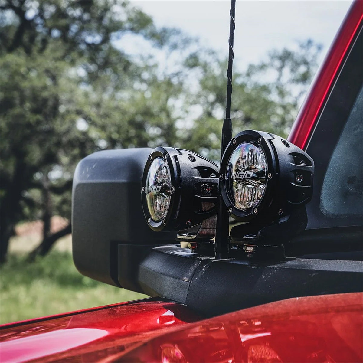 Ford Performance 2021 -2025 Ford Bronco Dual Mirror Mounted Off-Road Lights — alternate view (FRPM-15200K-BDML)