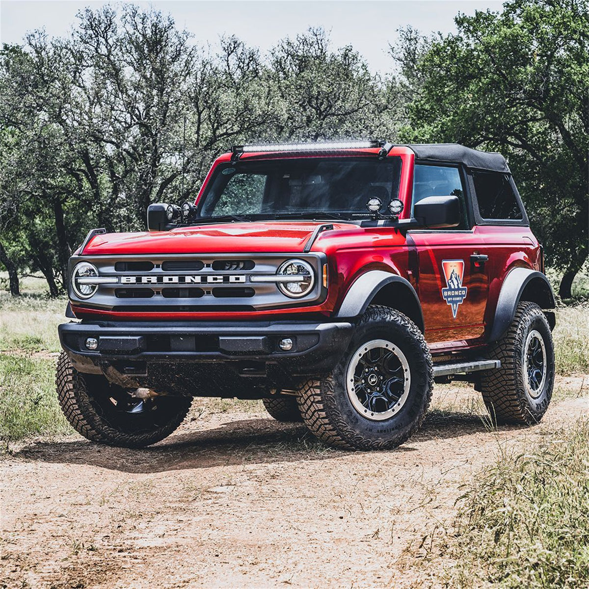 Ford Performance 2021 -2025 Ford Bronco Dual Mirror Mounted Off-Road Lights — detail (FRPM-15200K-BDML)