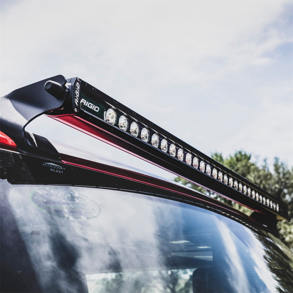 Ford Performance 2021- 2025 Ford Bronco Roof Mounted Off-Road Light Kit — alternate view (FRPM-15200K-BRL)