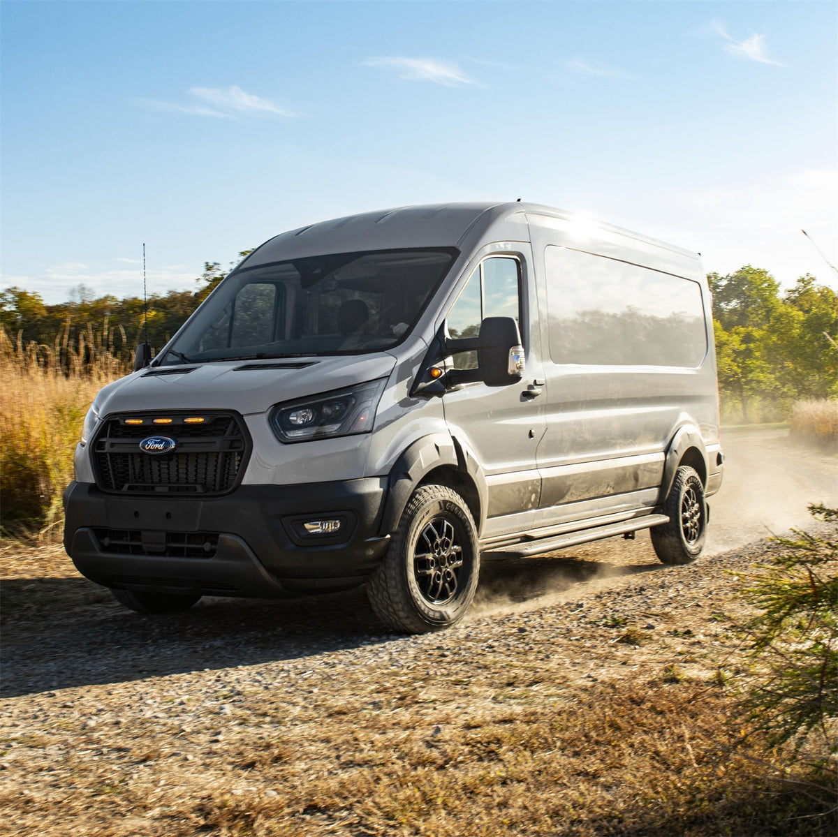 Ford Performance 2022-2025 Transit 16"X6.5" Wheel Kit-Matte Black — alternate view (FRPM-1007K-T16MB)