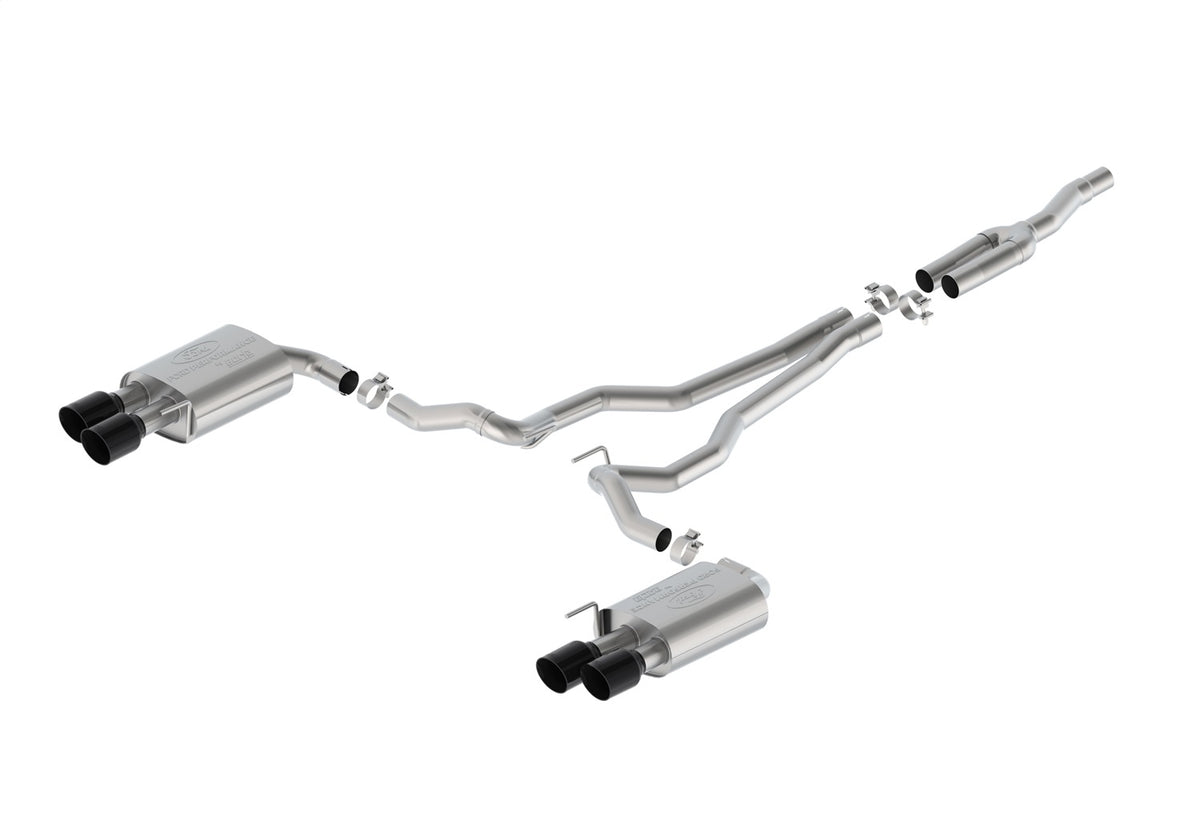 Ford Performance 2024-2025 Mustang 2.3L Extreme Active Cat-Back-Black Tip (FRPM-5200-M2EB)