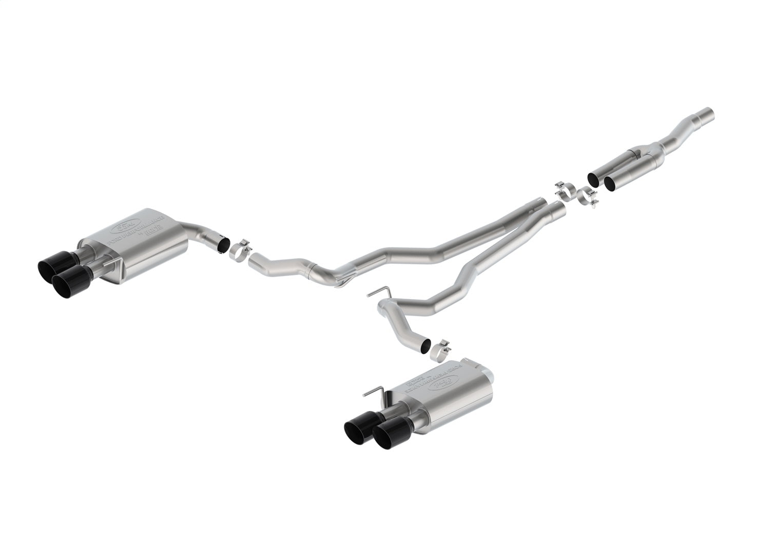 Ford Performance 2024-2025 Mustang 2.3L Extreme Non-Active With GT Valance-Black Tip (FRPM-5200-M2EBV)