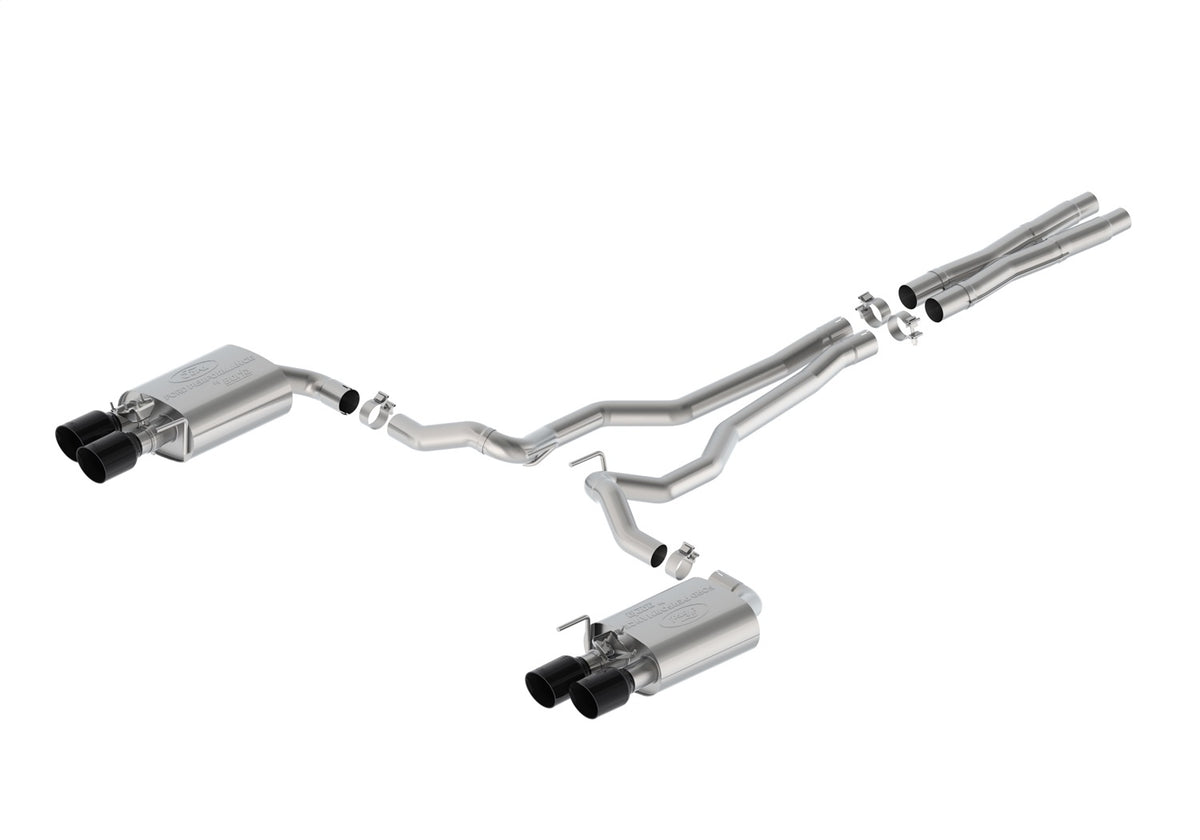 Ford Performance 2024-2025 Mustang 5.0L Extreme Active Cat-Back-Black Tip (FRPM-5200-M5EB)