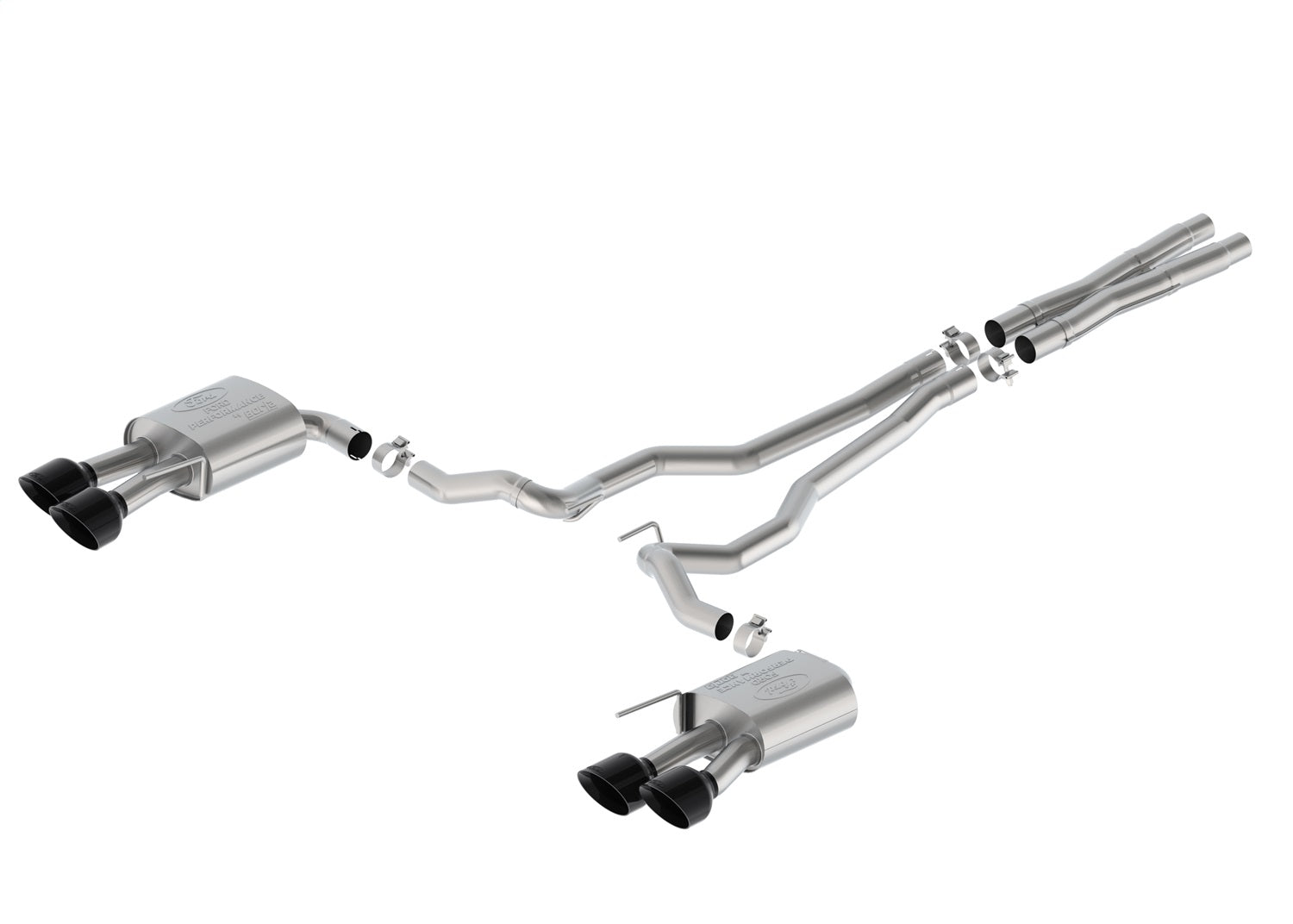 Ford Performance 2024-2025 Mustang 5.0L Extreme Non-Active With Valance-Black Tip (FRPM-5200-M5EBV)
