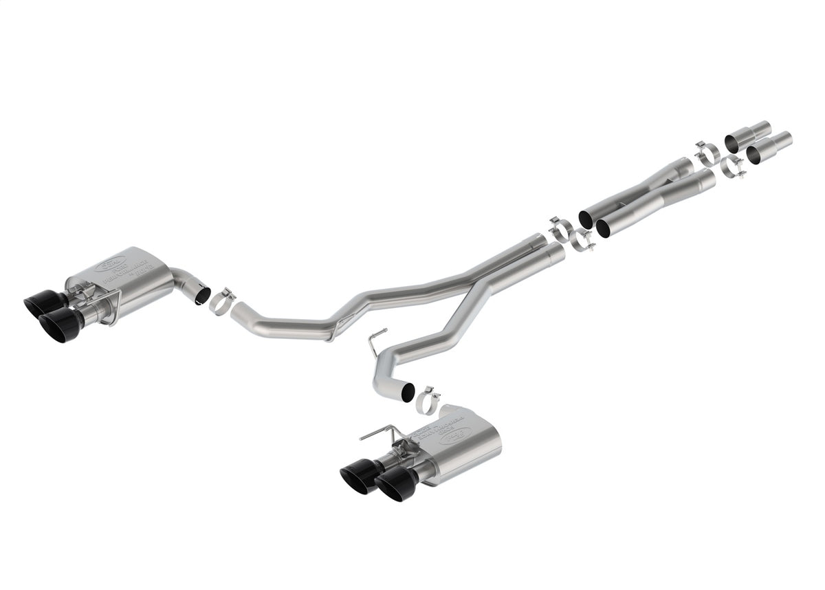 Ford Performance 2024-2025 Mustang Dark Horse 5.0L Extreme Active Cat-Back-Black Tip (FRPM-5200-DHE)