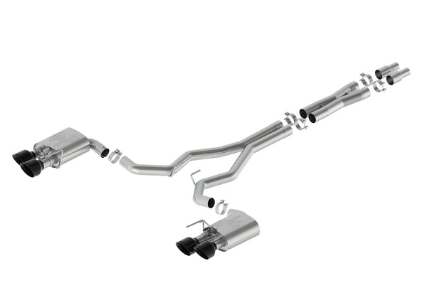 Ford Performance 2024-2025 Mustang Dark Horse 5.0L Extreme Active Cat-Back-Black Tip (FRPM-5200-DHE)