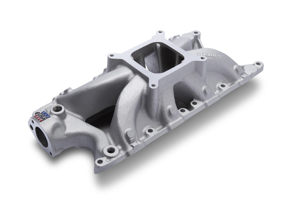 Ford Performance 289/302 Single Plane "Victor Jr." Intake Manifold — alternate view (FRPM-9424-D302)
