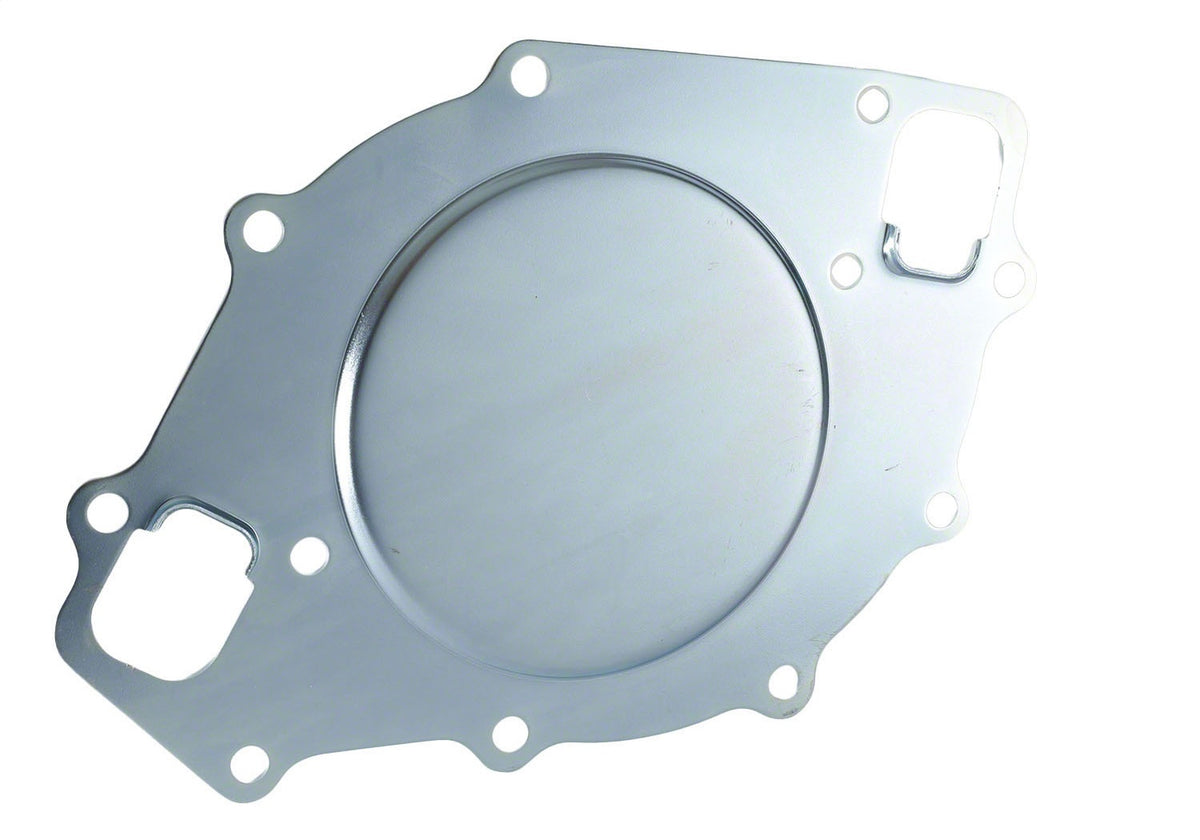 Ford Performance 460 Big Block Water Pump Backing Plate — in use (FRPM-8501-460BP)