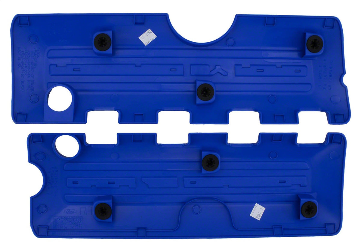 Ford Performance 5.0L Coyote "Powered By Ford" Blue Coil Covers — additional view (FRPM-6P067-M50B)