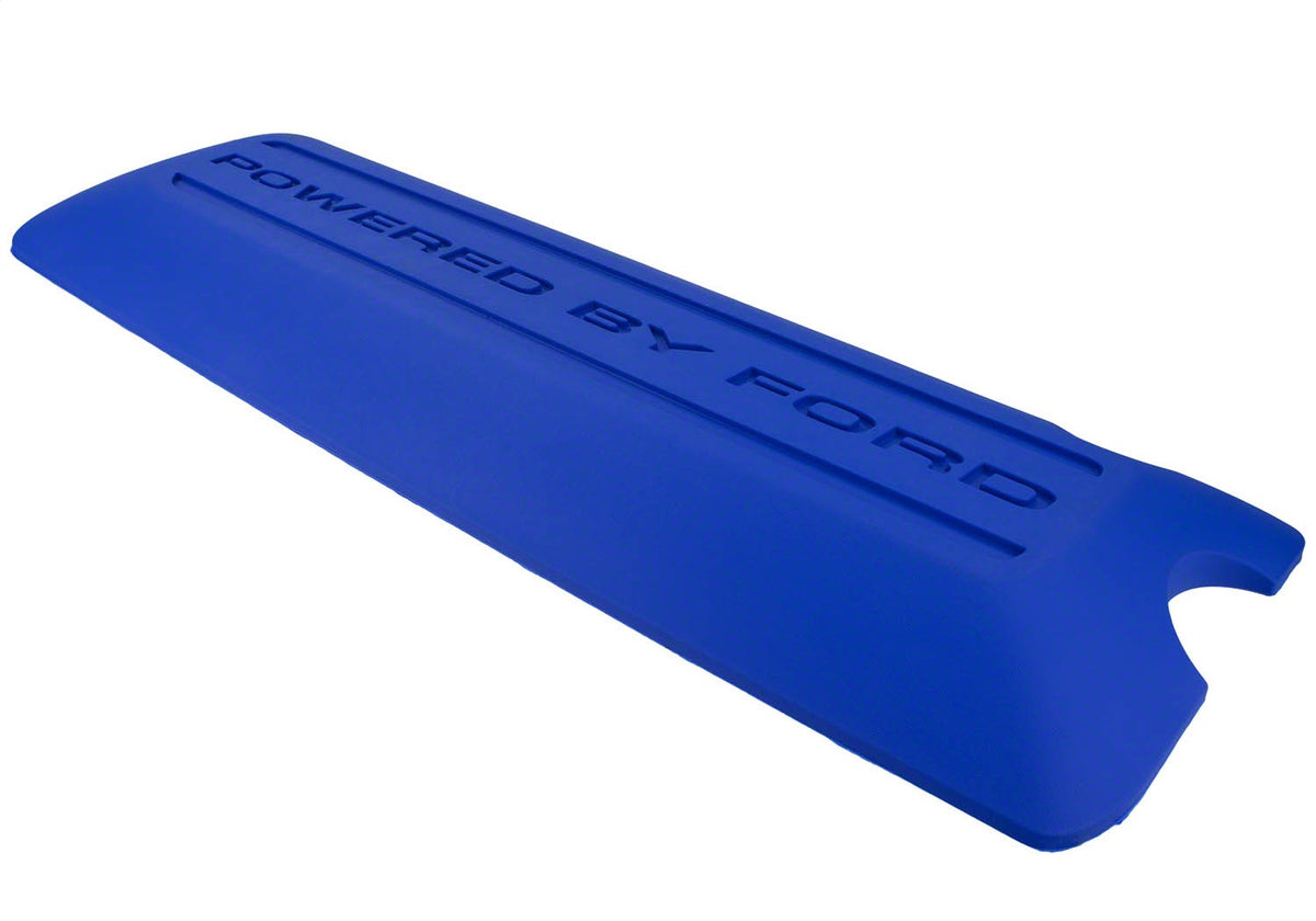 Ford Performance 5.0L Coyote "Powered By Ford" Blue Coil Covers — detail (FRPM-6P067-M50B)