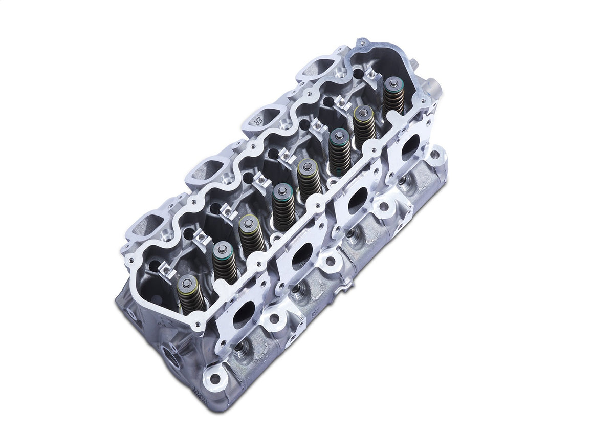 Ford Performance 7.3L RH Cylinder Head Assembled — alternate view (FRPM-6049-SD73A)