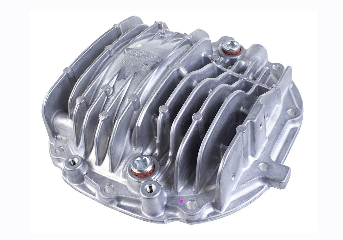 Ford Performance 8.8" Aluminum Axle Cover With Differential Cooler Ports — alternate view (FRPM-4033-KA)
